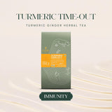 Turmeric Ginger | Turmeric Time-Out | 25 Tea Bags | Organic Herbal Tea