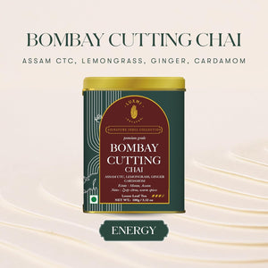 Bombay Cutting Chai | 100 gm | LUXMI Signature Tea | Assam CTC, Lemon Grass, Ginger, Cardamom