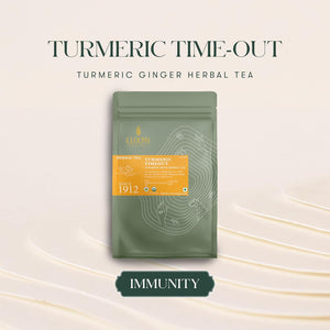 Turmeric Ginger | Turmeric Time-Out | 50 Tea Bags | Organic Herbal Tea