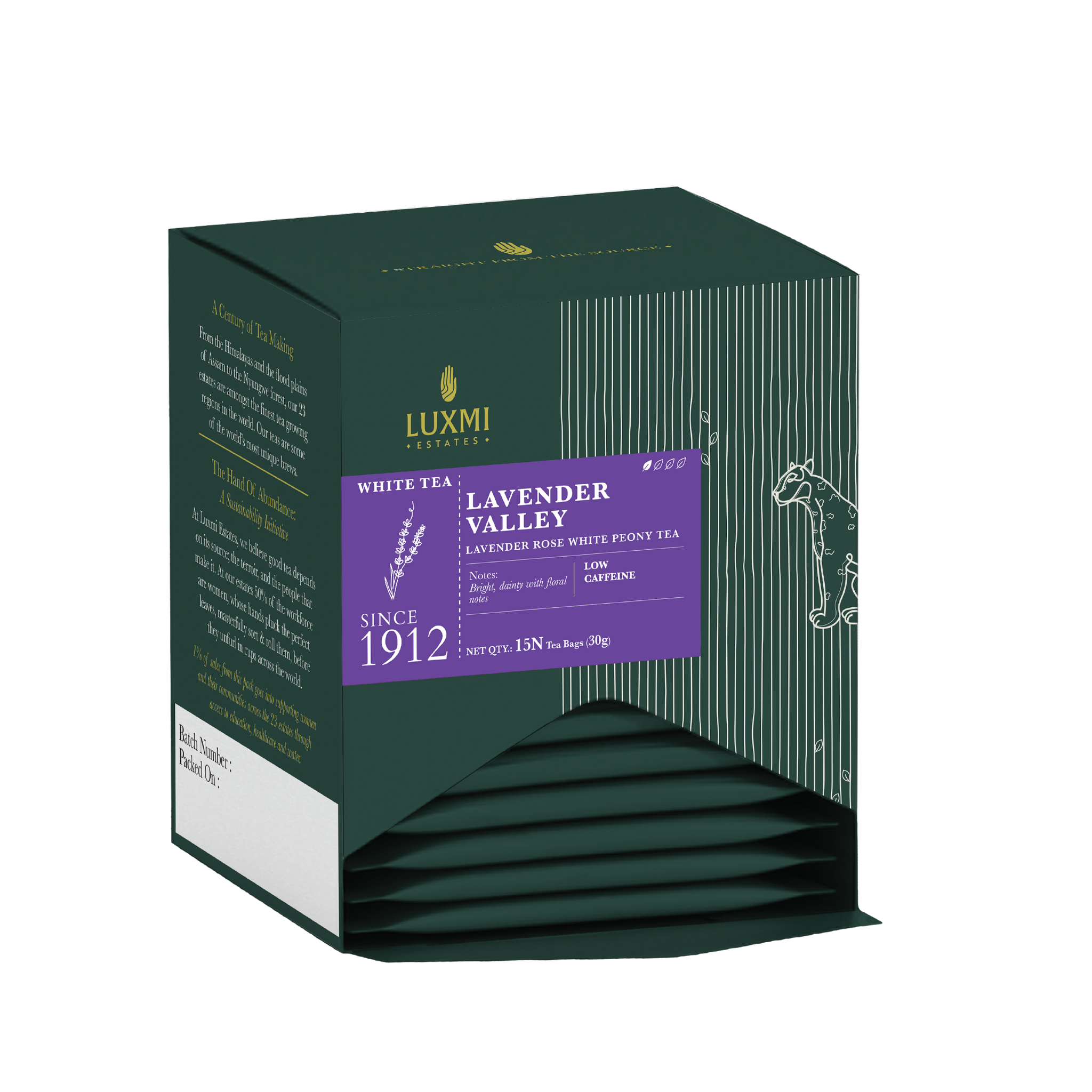 Lavender Valley | 15 Tea Bags | Organic White Tea