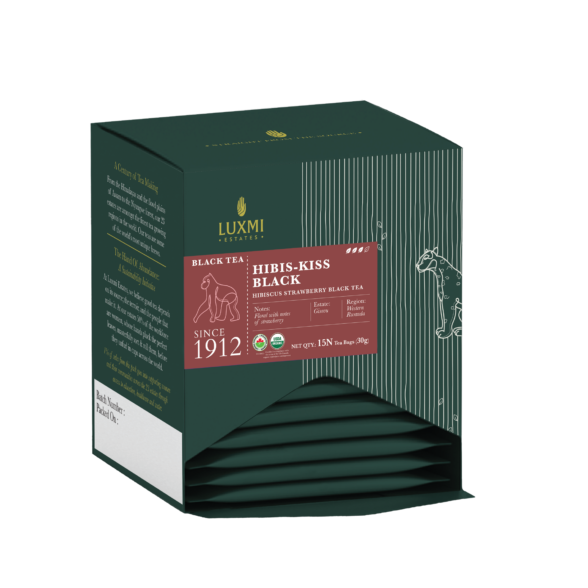 Hibis-Kiss Black | 15 Tea Bags | Organic Black Tea