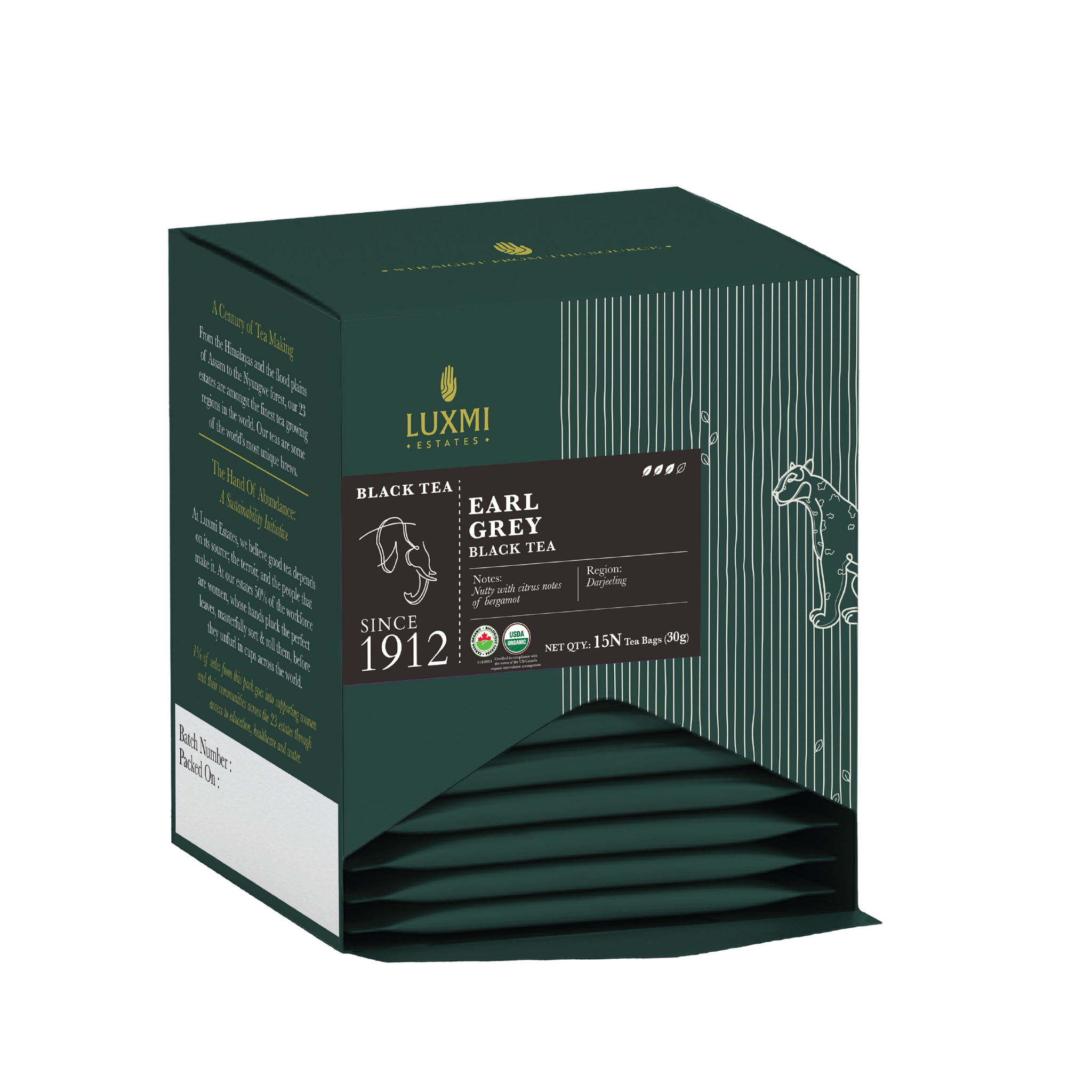 Earl Grey Tea | 15 Tea Bags | Organic Black Tea