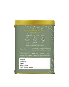 Chamomile Honey Herbal Tea | 50 gm | Organic Herbal Tea - Luxmi Estates