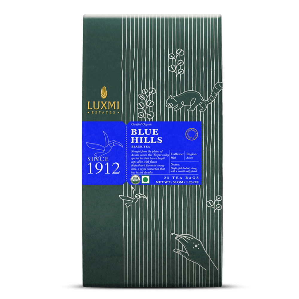 Rich　Jodhpur　Luxmi　Estates　Black　Hills　Blend　Invigorating　Blue　Tea