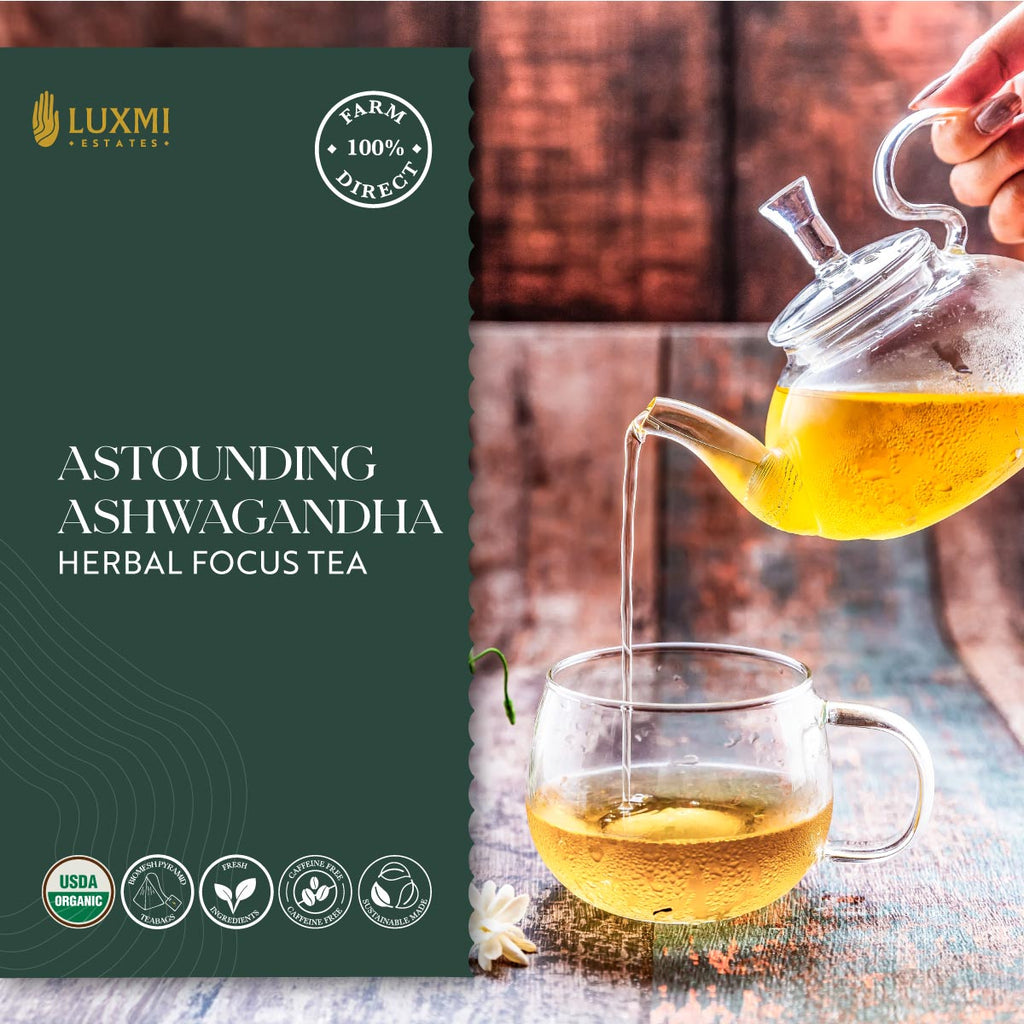 Organic Assorted Variety Herbal Tea Gift Set - All Day Wellness Gift Box –  Luxmi Estates